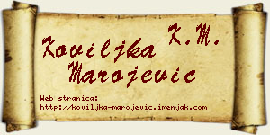 Koviljka Marojević vizit kartica